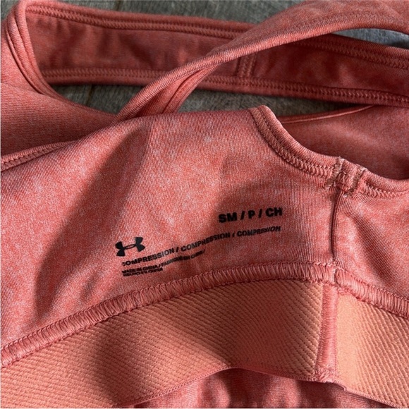 Under Armour Size Small Orange Athletic Sports Bra. - Picture 4 of 6